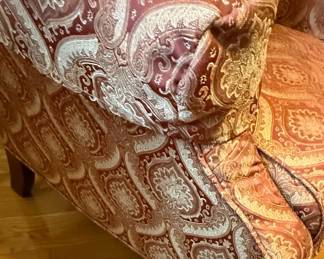 Paisley Upholstered Wingback Chair