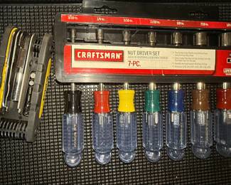 Assorted Hand Tool Collection: Wrenches and Drivers