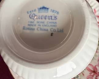 Queen's Rosina "Mother" Teacup and Saucer Set