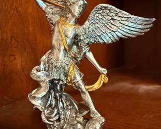 Veronese St. Michael Slaying the Dragon Statue