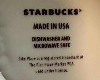 Starbucks Pike Place First Store Ceramic Mug 2002