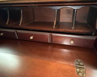Queen Anne Style Drop Front Secretary Desk
