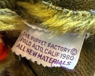 The Puppet Factory Palo Alto Vintage Hand Puppets