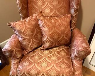 Paisley Upholstered Wingback Chair