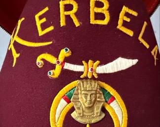 Kerbela Shriners Fez with Case - Anthony Nizzardini Masonic Supply Co.