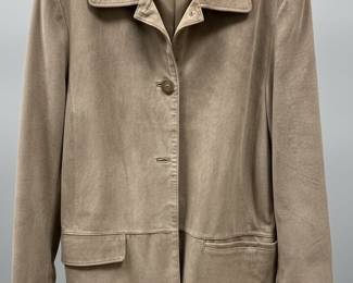 Bernardo Collection Suede Button-Front Jacket