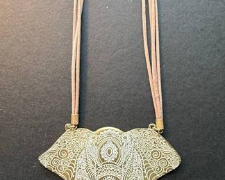 Boho Style Elephant Pendant Necklace