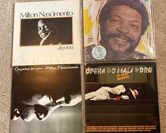 Brazilian MPB Vinyl Record Collection (4 LPs) - Milton Nascimento, Chico Buarque, Martinho da Vila
