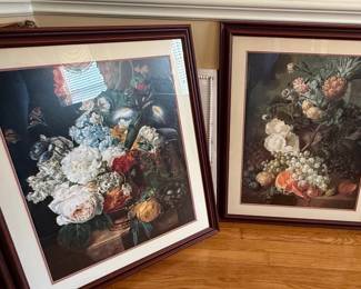 Jan Frans van Dael Style Floral Still Life Prints (Pair)