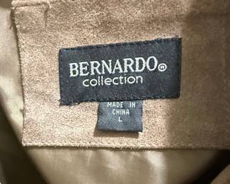 Bernardo Collection Suede Button-Front Jacket