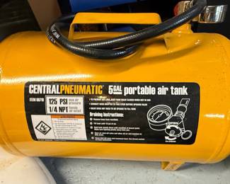 Central Pneumatic 5 Gallon Portable Air Tank