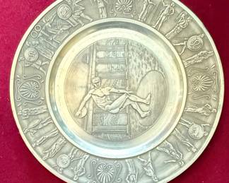 Classical Style Pewter Decorative Charger