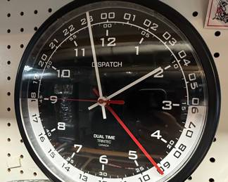 Trintec Dual Time Dispatch Wall Clock