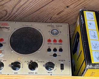 EICO Signal Tracer Model 147A, Zenith Trans Oceanic Model R7000 and Assorted Electronics Parts