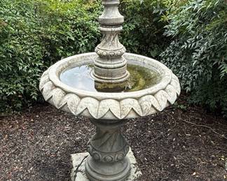 Traditional Tiered Cast Stone Garden Fountain