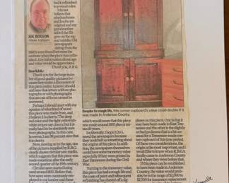 Mid-19th Century Cherry Corner Cupboard Style