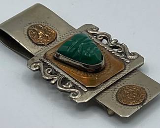 Native American Sterling Silver Money Clip