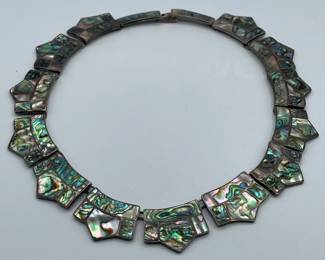 Sterling Silver Abalone Necklace