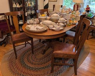 Oval Dining Table and Chairs