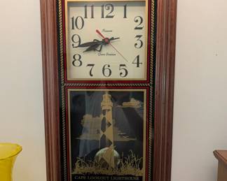 Vintage Hanover Cape Lookout Lighthouse Wall Clock 