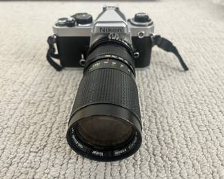 LOT 1Nikon FE3058507 Handheld Camera with Vivitar 100-200MM Lens Starting Bid $100.00