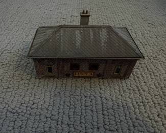 LOT 114. A Hand Constructed HO Scale Model Depot for Hecla, Colorado. Starting Bid $50.00