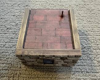 Lot 80. A Hand Constructed Simulated Stone Jail. Starting Bid $25.00