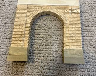 LOT 94 A Hand Constructed HO Scale Model Brick Arch. Starting Bid $20.00