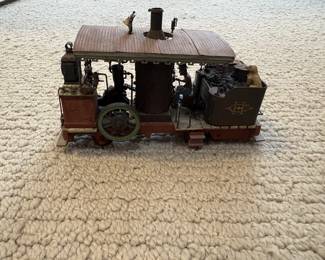 LOT 70. A Hand Constructed Scale Model Vintage Style Skidder or Donkey Engine. Starting Bid $185.00