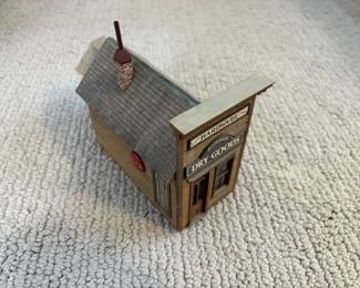 LOT 117. A Hand Constructed HO Scale Model Dry Good Store. Starting Bid $40.00