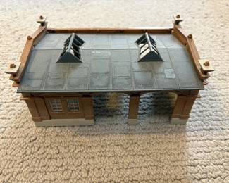 LOT 55. A Hand Constructed HO Scale Machine Shed. Starting Bid $ 50.00