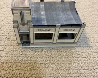 LOT 67. A Hand Constructed HO Scale Art Deco Style Structure. Starting Bid $ 60.00