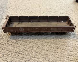LOT 43. A Hand Constructed D&RGW Gondola Car. Starting Bid $30.00