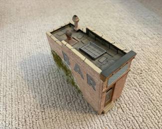 LOT 118. A Hand Constructed HO Scale Model Saloon. Starting Bid $ 40.00