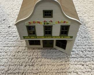 LOT 81. A Hand Constructed HO Scale Whismsical Saloon. Starting Bid $35.00