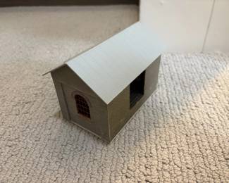 LOT 64. A Hand Constructed HO Scale Brick Shed. Starting Bid $ 20.00