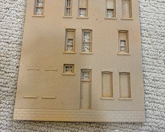LOT 98 A Hand Constructed HO Scale Model Brick Facade. Starting Bid $45.00