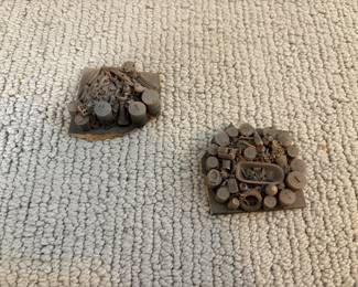 LOT 124. A Hand Constructed HO Scale Model Scrap Heaps. Starting Bid $20.00