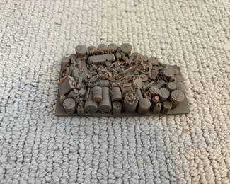 LOT 122. A Hand Constructed HO Scale Model Scrap Heap. Starting Bid $20.00
