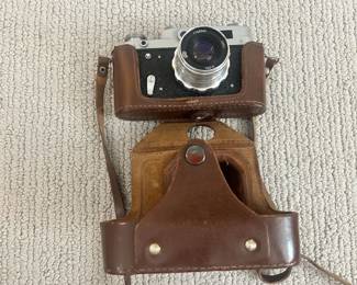 LOT 17 A Vintage Soviet FED 2 Rangefinder Camera with Indusstar 26M 42MM f/2.8 Lens. Serial Number 3181717. Circa 1960s. With Jupiter f2/50MM Lens. Starting BID $55.00