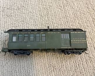 LOT 108. A Bachmann Colorado and Southern Adams Express Company Train Car. Starting Bid $70.00