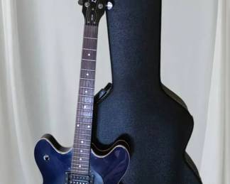 Oscar Schmidt Delta King OE30 Electric Guitar  Beautiful Blue Burst Finish