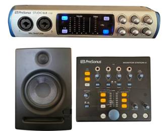 PreSonus Studio Production Bundle Monitor Station V2, Studio 68 USB,  Eris E5 Speaker