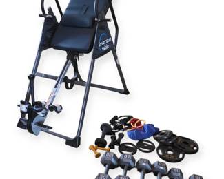 Ironman Memory Foam Inversion Table  Comprehensive Home Gym Weight Set