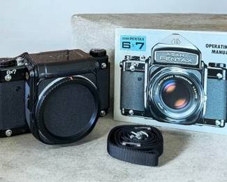  04 Vintage Asahi Pentax 6x7 Medium Format Camera Body with Mirror LockUp MLU