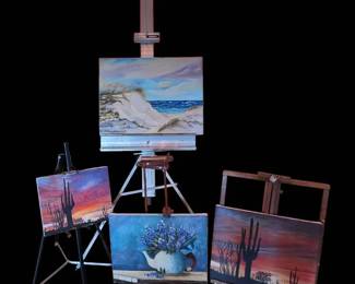 Vintage  Professional Artists Studio Easels  Original Winona Alder Art