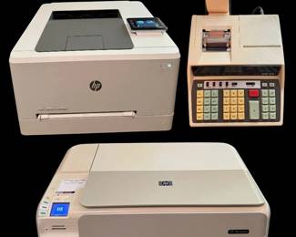 Premium Business  Home Office Lot HP Color LaserJet, Photosmart AIO  Vintage Calculator