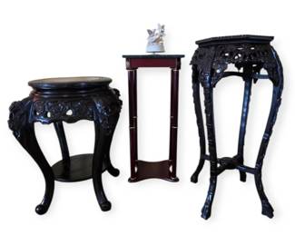 Three Neoclassical Style Pedestal Stands