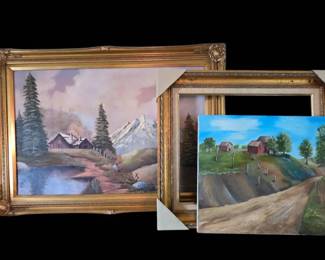 Winona Alder Original Collection Framed Mountain Cabin  Barn Study