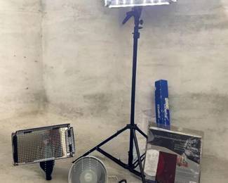 Professional Photography Studio Lighting Kit LED Panels, Lux Meter,  Clamp Light